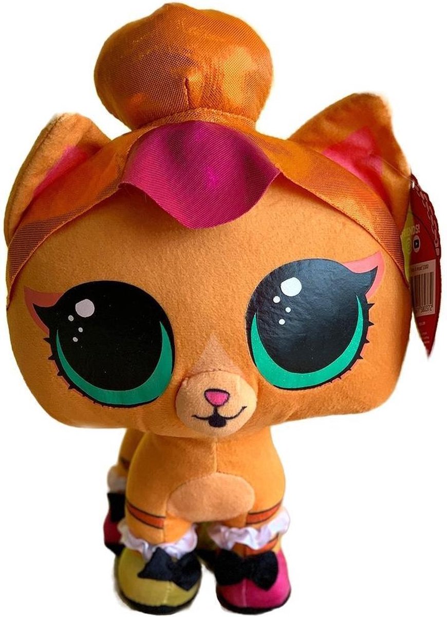 L.O.L. Surprise PETS - 27 cm (oranje)| PLUCHE | LETS BE FRIENDS | LOL knuffel